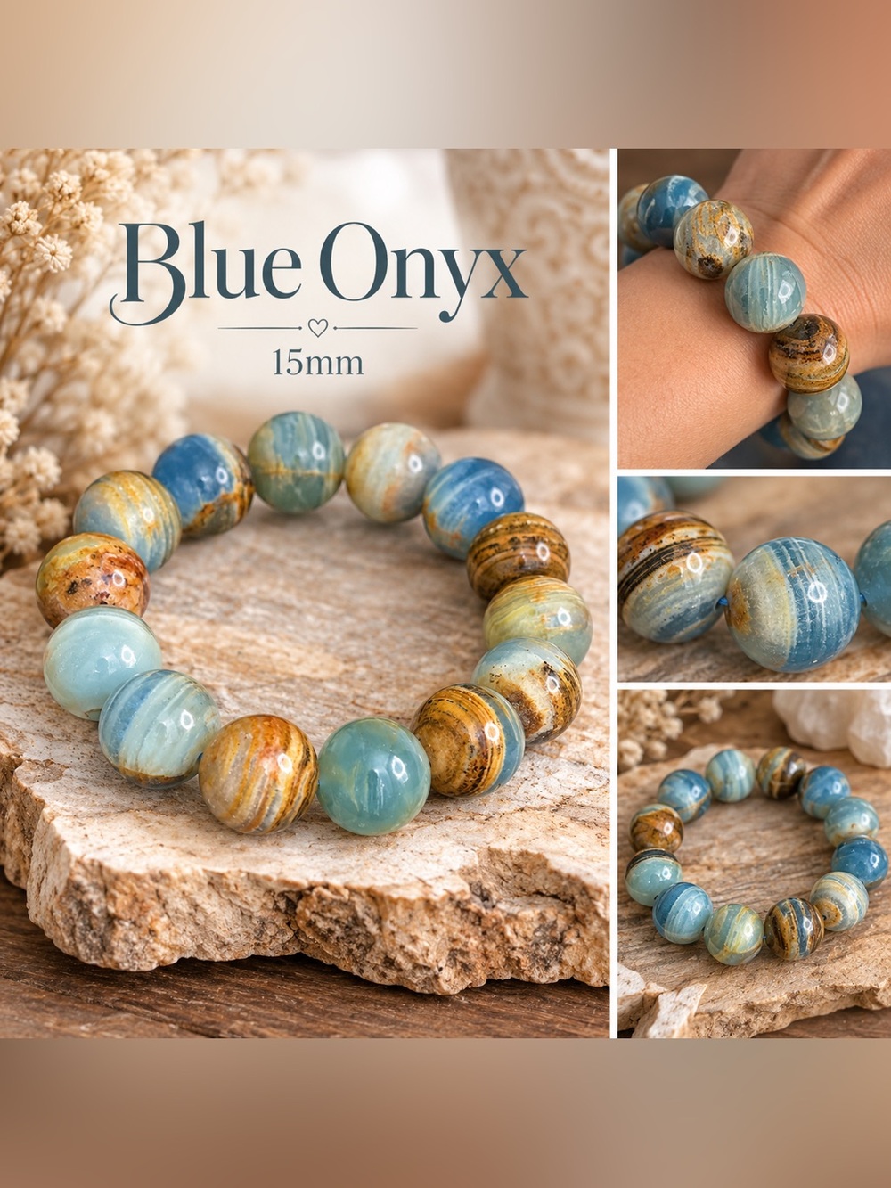HQ Blue Onyx 15mm